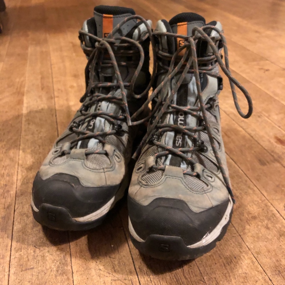 Salomon Quest 4D waterproof hiking boot in Lead